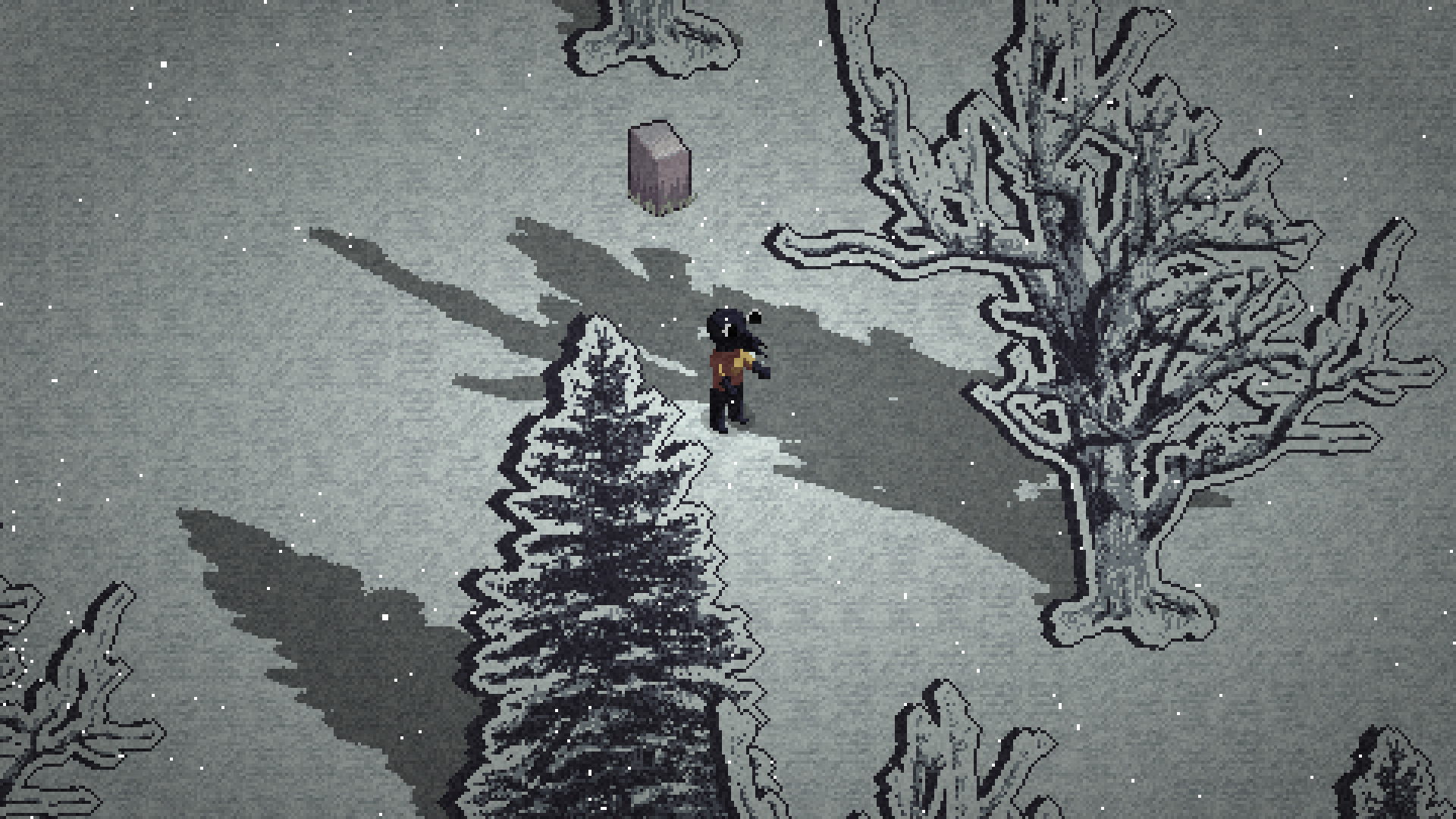 Midnight Transmission Snowy Forest screenshot